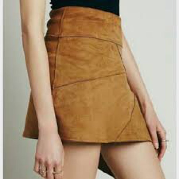 Free People by Liberty Garden Vegan Suede Skirt - Picture 3 of 4